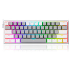 Redragon K616 RGB - Grey White